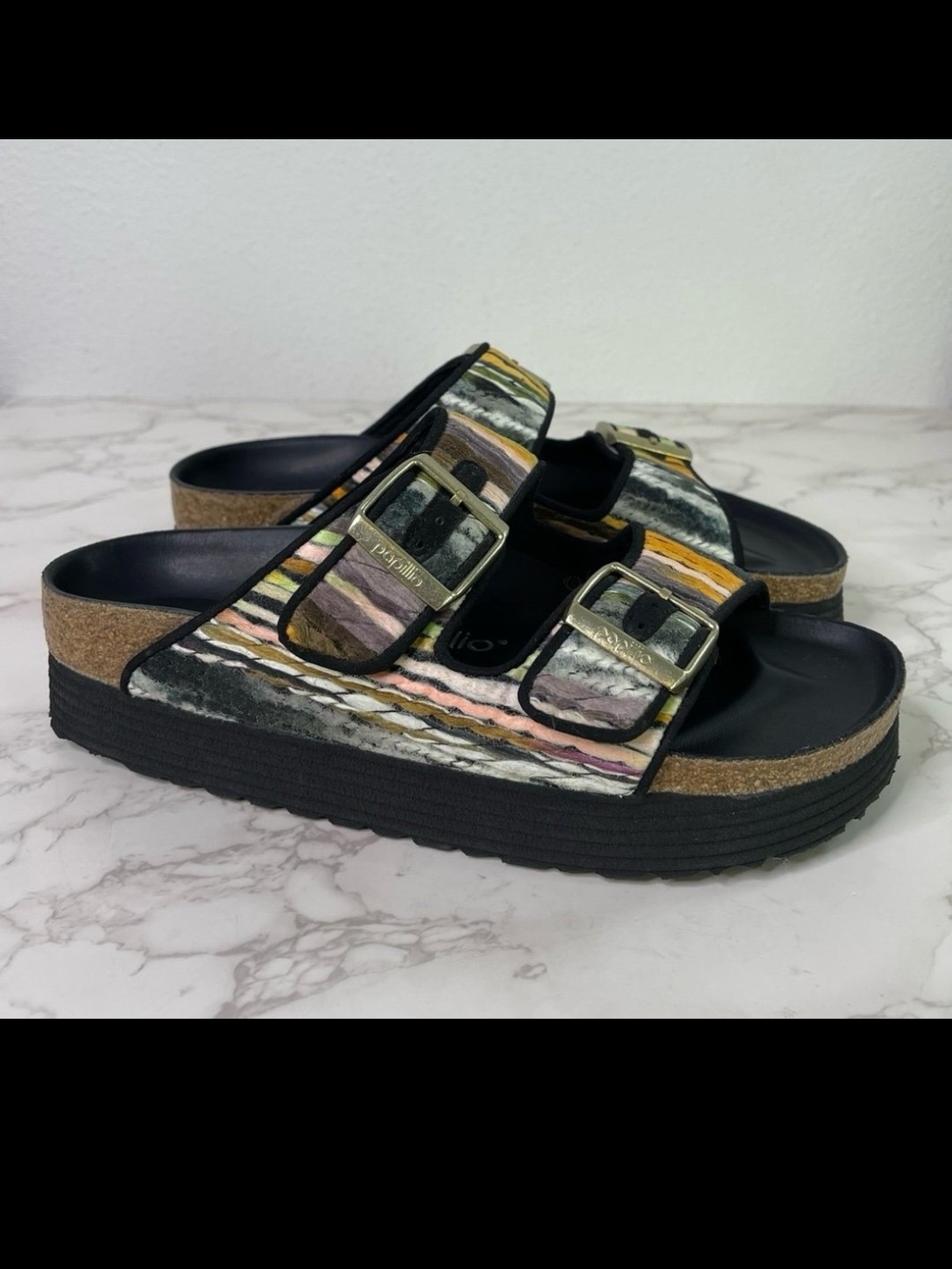 Birkenstock Papillio Arizona Flex Platform Sandals 38 - Picture 4 of 12